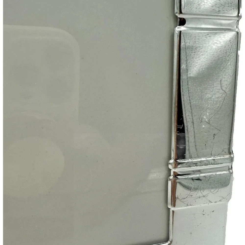 Burnes of Boston Silver 5x7 Picture Frames Set of 5 Gallery Wall Metal Frames